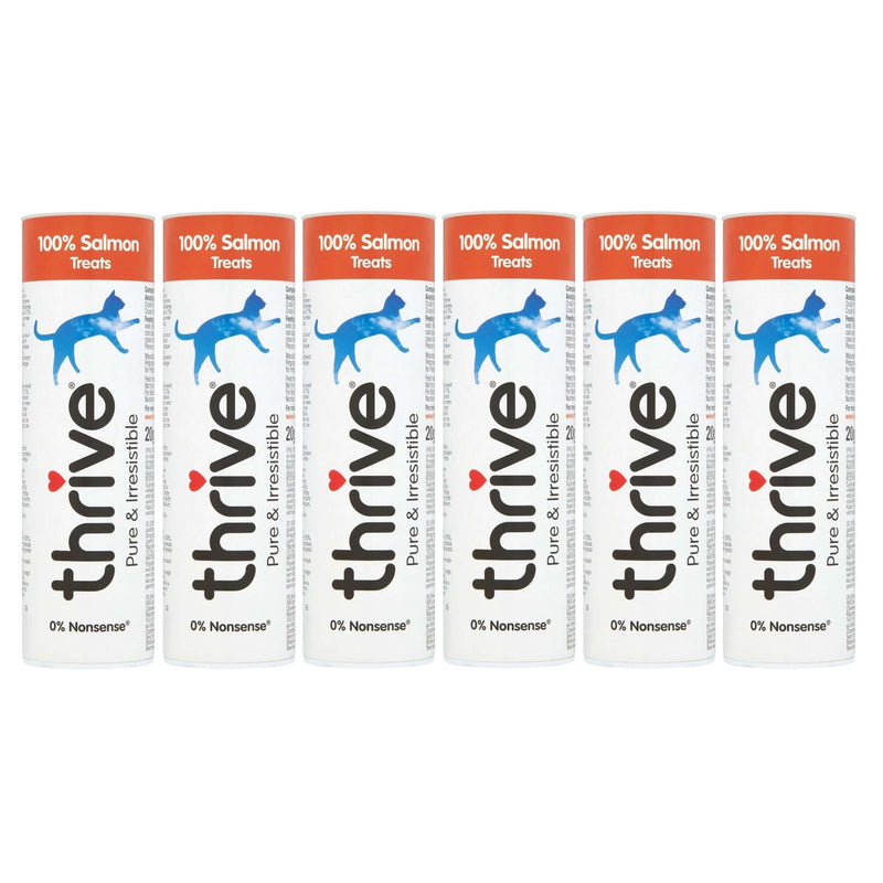 Thrive Salmon Cat Treats - 6 x 20g Tube