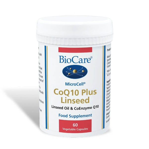 Biocare MicroCell CoQ10 Plus Linseed 60 Capsules