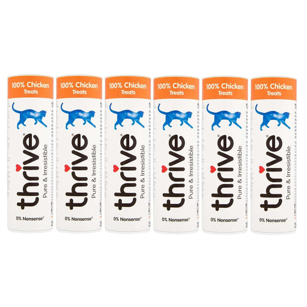 Thrive Chicken Cat Treats - 6 x 20g Tube