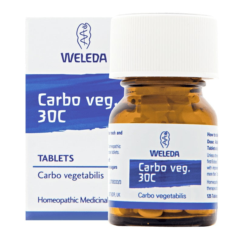 Weleda Carbo Veg 30C 125 Tablets